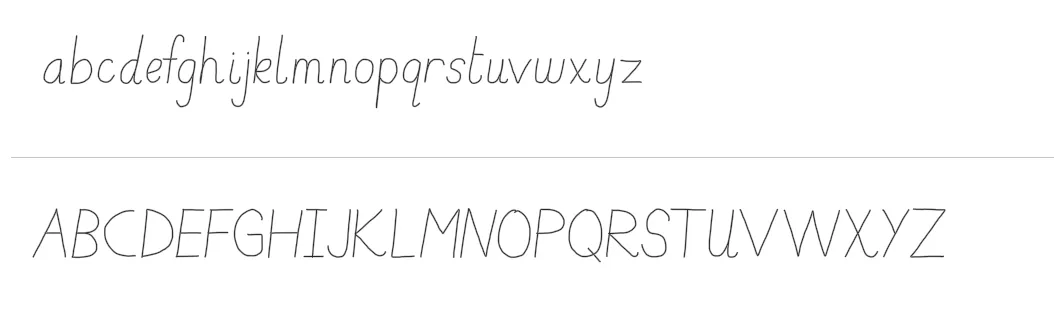 D'Nealian Manuscript