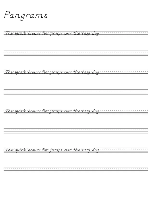 Pangrams