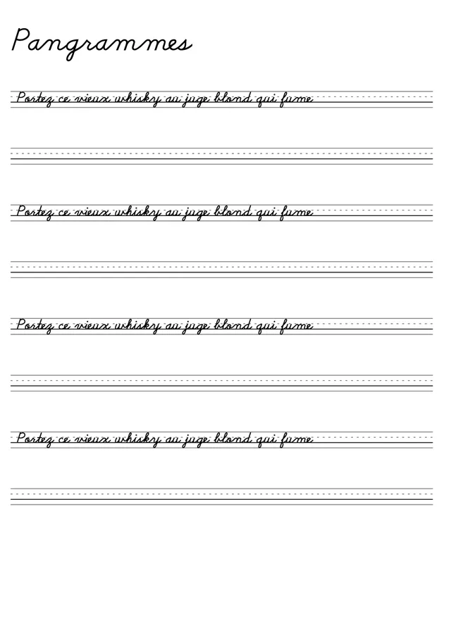 Pangrammes