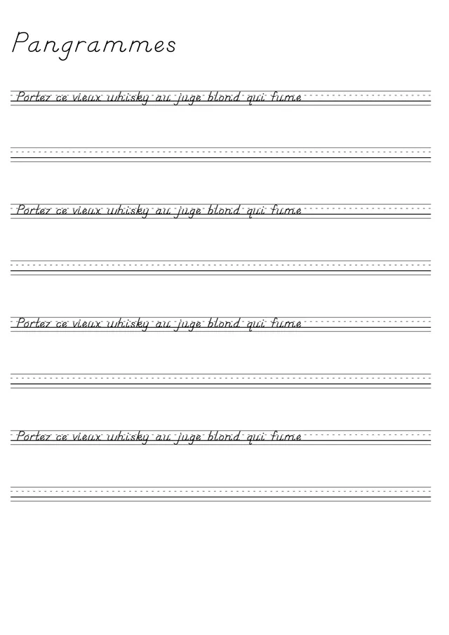 Pangrammes